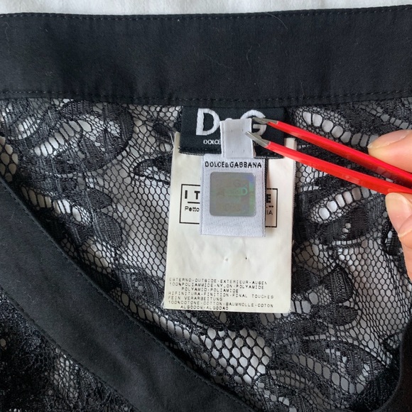 2000s D&G  black sheer lace top - Picture 10 of 12